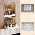 2-Pack Expandable Pull-Out Cabinet Organizer with 3-Rail Sliding Shelf for Kitchen Cabinets & Pantry Storage | DISHLINES